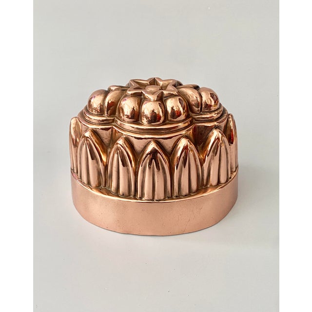 Copper 19th C Antique English Copper Jelly Mold For Sale - Image 8 of 16