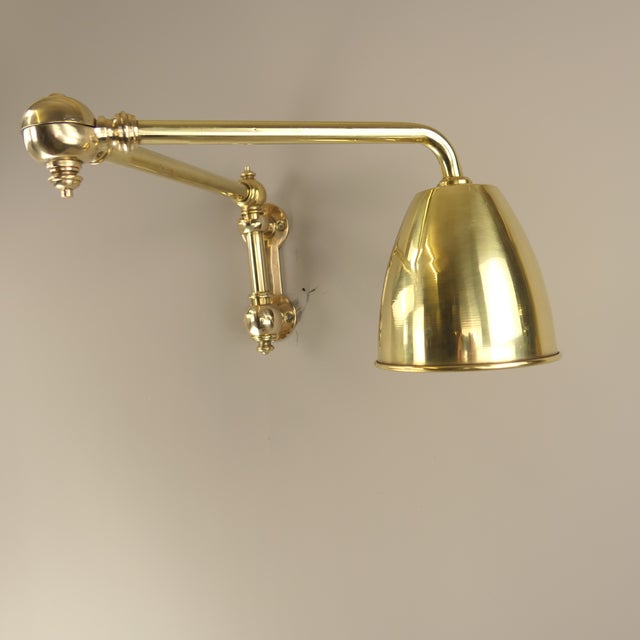 Art Deco British Adjustable Wall-Mounted Reading Lamp with Dual Swivel Arms, 1920s For Sale - Image 14 of 18