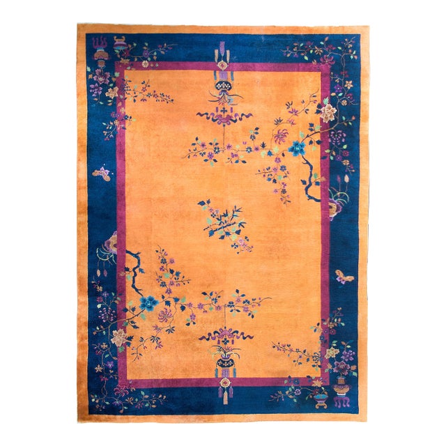 Early 20th Century Chinese Art Deco Rug For Sale