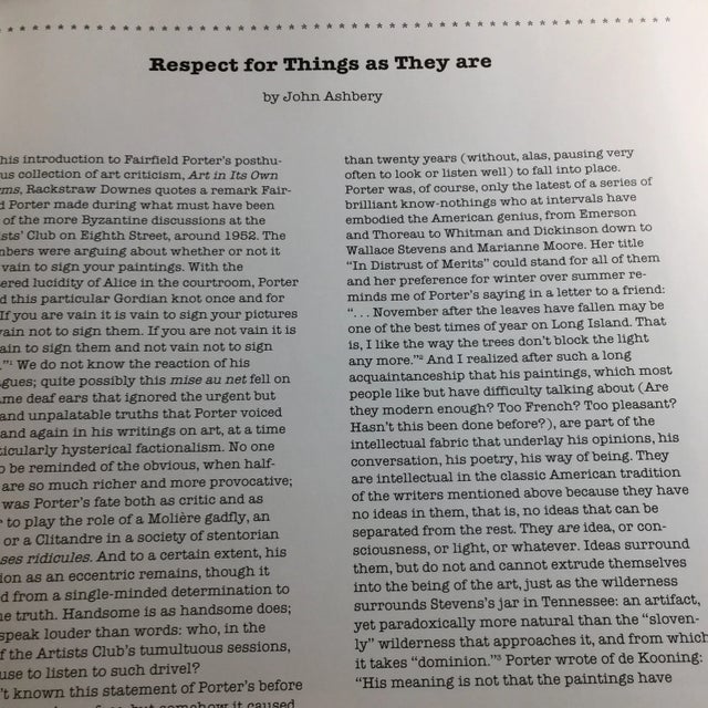 1980s 1982 Fairfield Porter Museum of Fine Arts Book For Sale - Image 5 of 11