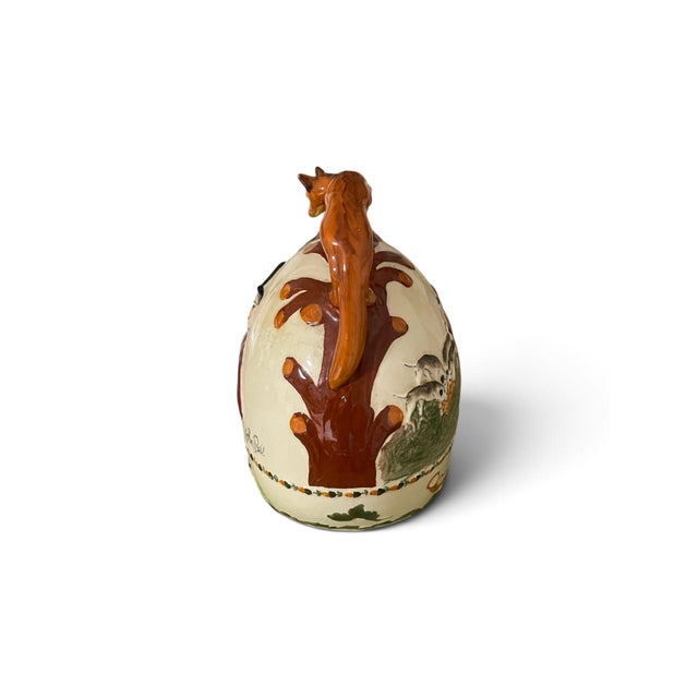 Ceramic Antique Crown Devon Fox Hunt Scene John Peel Musical Jug For Sale - Image 7 of 8