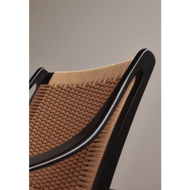 Danish Modern Black Lacquered Beech and Lounge Chair by Illum Wikkelsø, 1955 For Sale - Image 9 of 15