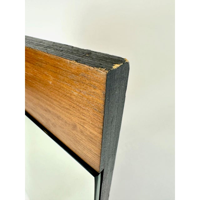 1970s Mid-Century Modern German Wall Mirror in Teak, 1970s For Sale - Image 5 of 8