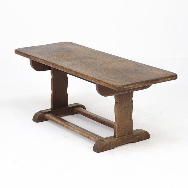 Rustic Antique Rustic Farmhouse Refectory Coffee Table in Oak For Sale - Image 3 of 13