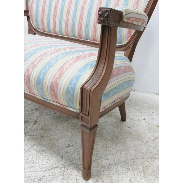 French Cherry Shieldback Loveseat For Sale - Image 4 of 8