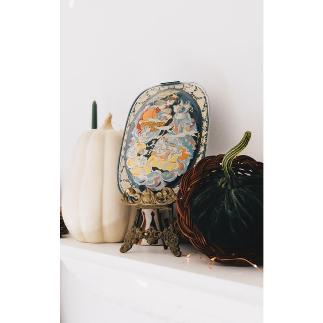 Mid-Century Modern Vintage Glass and Metal Wall Art by Bjørn Wiinblad for Rosenthal Germany For Sale - Image 3 of 12