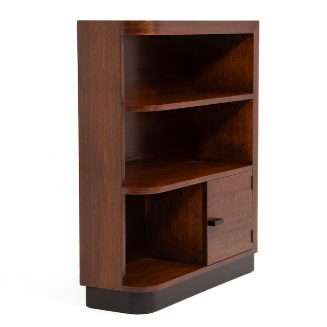 Brown Gilbert Rohde Herman Miller East India Laurel Group Art Deco Bookcases - A Book Matched Pair (3634 & 3632) For Sale - Image 8 of 18