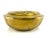 This vintage solid brass ashtray offers old-world character with its substantial, rounded form and deeply etched surface...