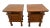 Mission 1990s Pair of Craftsman Mission Style Nightstands Side Tables Bottom Cabinet Center Shelf For Sale - Image 3 of 11