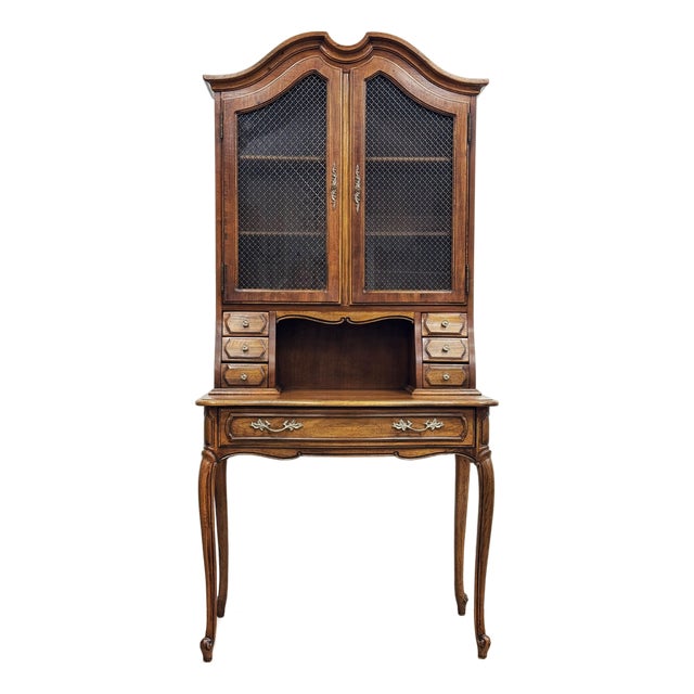 Vintage Thomasville Furniture French Provincial Camille Collection Secretary Desk For Sale