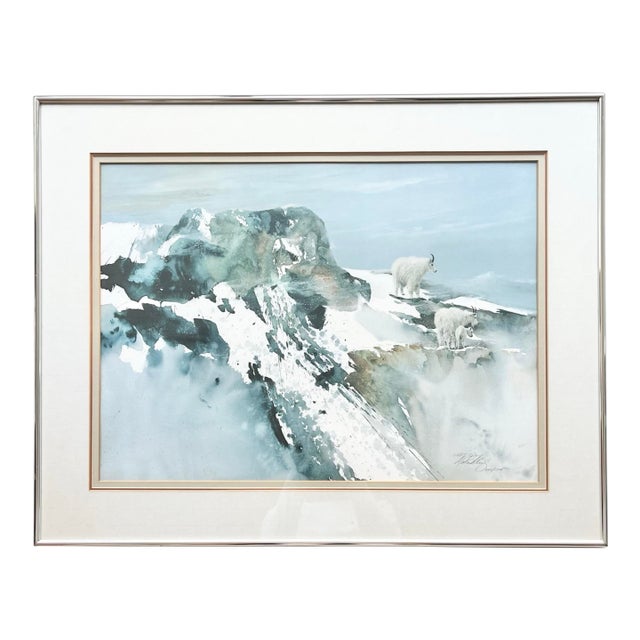 1980 Morten Solberg "First Winter” Framed & Signed Litho Print For Sale