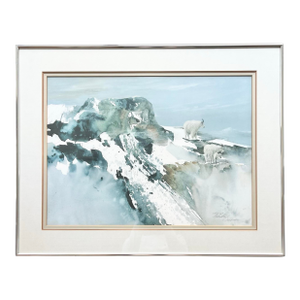 1980 Morten Solberg "First Winter” Framed & Signed Litho Print