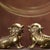 Late 20th Century Pair of Gilt Bronze Guardian Lions – 4.3" Foo Dogs With Beaded Spine Detail For Sale - Image 5 of 9