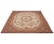 Hand-woven needlepoint rug featuring a French design with an elegantly woven center floral spray surrounded by bouquets of...
