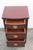 1940s Tall Mahogany Nightstand Side End Bedside Table 6259 For Sale - Image 9 of 12