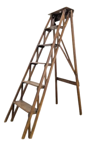 Library Stepladder in Wood