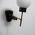 Mid-Century Modern Italian Brass Wall Sconce with Opaline Glass Shade, 1950s For Sale - Image 3 of 6