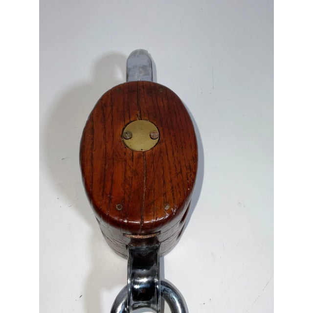 Sturdy Double Sheave Pulley with Steel Swivel Hook For Sale - Image 9 of 9