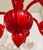 Modern 1990s Myran Allan Luxury Lighting Modern Red Murano Glass Chandelier For Sale - Image 3 of 6