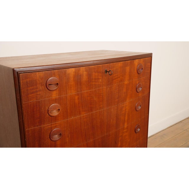 Wood Vintage Danish Teak Chest of Drawers For Sale - Image 7 of 10