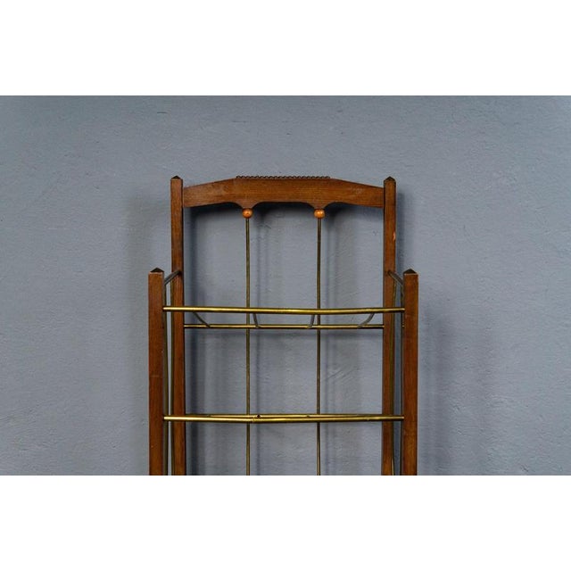 Metal Art Nouveau Newspaper Rack, Early 20th Century For Sale - Image 7 of 18