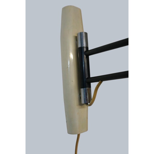Metal Mid-Century Modern Swing-Arm Wall Lamp from Philips, 1960s For Sale - Image 7 of 12