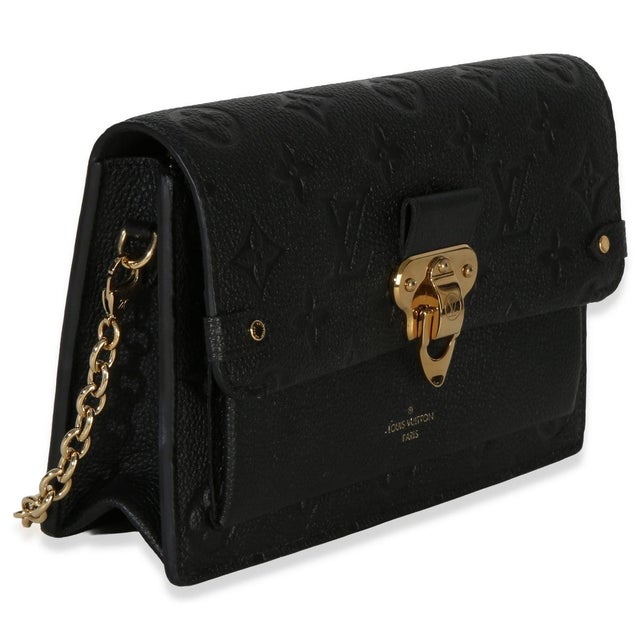 Contemporary Black Monogram Empreinte Vavin Chain Wallet For Sale - Image 3 of 8