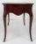 French Louis XV style lacquered wood writing desk with one long drawer flanked by two short drawers, inset leather top...