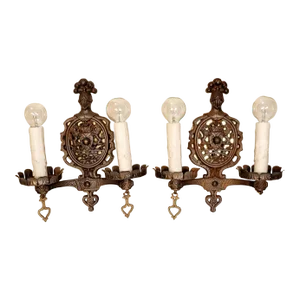 1920s Knight Sconces - a Pair