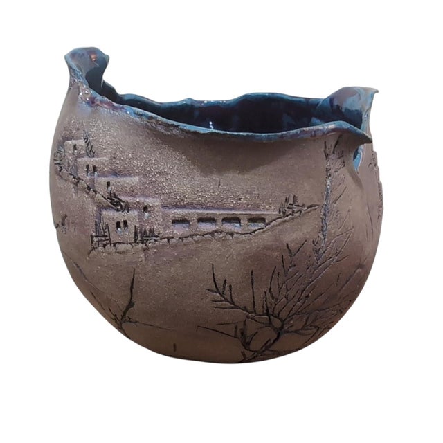 Barbara Campbell Stoneware Artifacts Studio Pottery Sphere – El Rito, Nm For Sale - Image 4 of 10