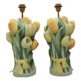 Vintage Tulip Table Lamps from Benab, Sweden, 1990s, Set of 2 For Sale
