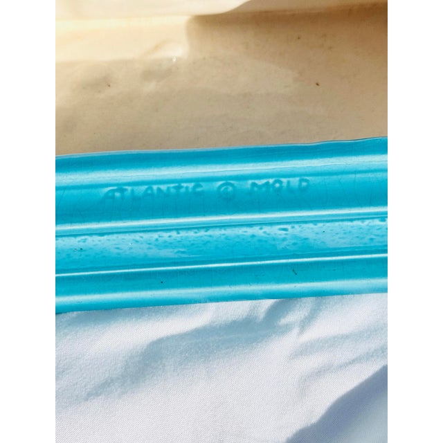 Vintage Atlantic Mold Turquoise Ceramic Trinket Box, Mid-Century Modern Studio Pottery For Sale - Image 9 of 12