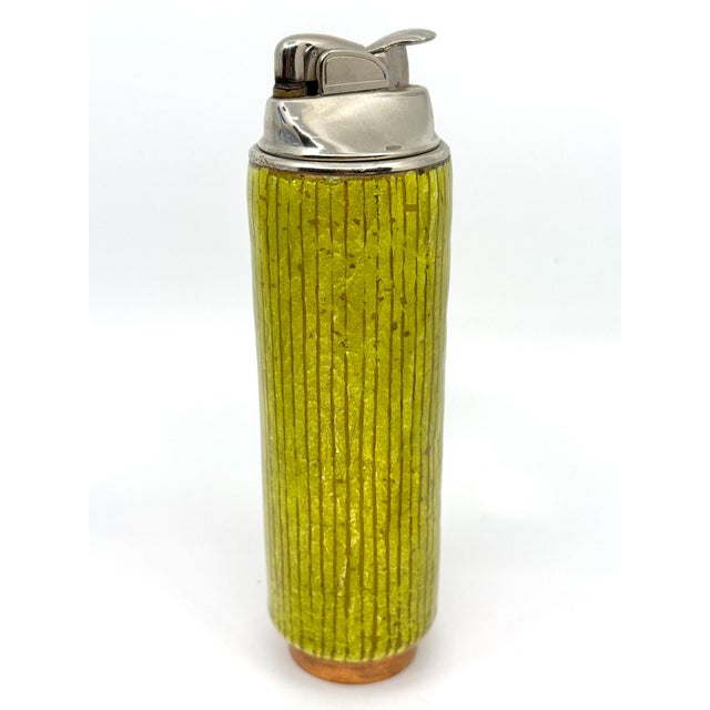 A nice Del Campo Studios set from the 1960’s in an Enamel yellow-green color. Both pieces are marked Del Campo, Italy. The...