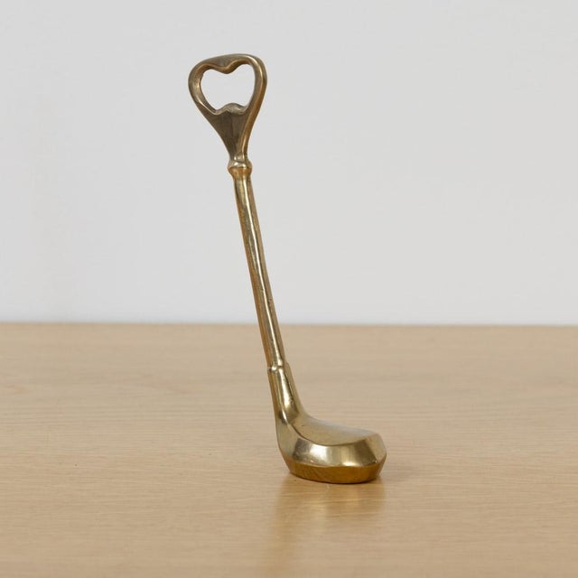 1950s French Brass Golf Club Bottle Opener For Sale - Image 9 of 9