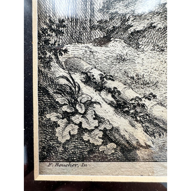 Antique French Engraving After Francois Boucher Huquier Framed For Sale In Miami - Image 6 of 15