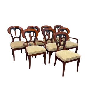 John Widdicomb Biedermeier Style Dining Chairs, Set of Eight For Sale