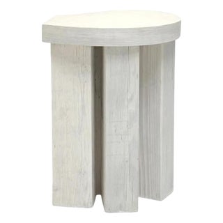 Birch Plywood and Reclaimed Wood Form Stool by Goons For Sale