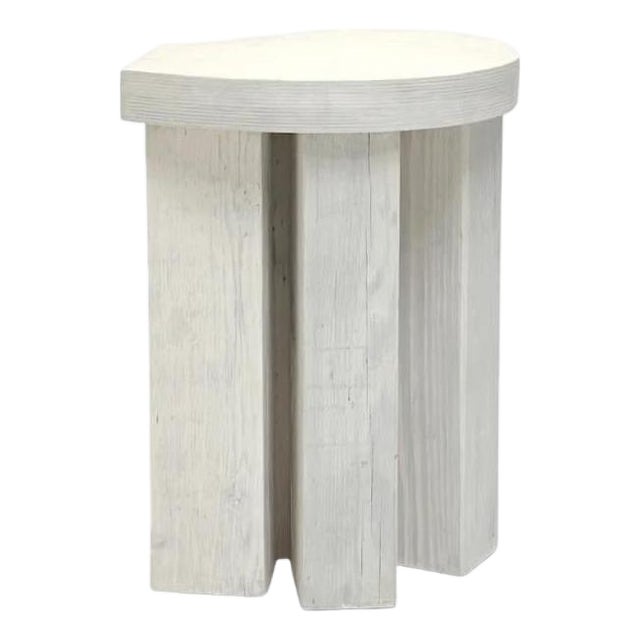 Birch Plywood and Reclaimed Wood Form Stool by Goons For Sale