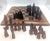 Campaign African Carved Chess Pieces, Set of 33 For Sale - Image 3 of 14