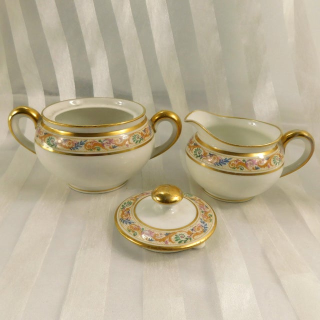 1900s Bernardaud Limoges Chocolate Pot, Teapot and Sugar & Creamer Set - Set of 4 For Sale - Image 11 of 14