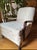 Mid- 20th Century Vintage French Bergere Empire Style Swan Armchair in White For Sale - Image 4 of 9
