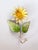 1970s Vintage Tole Yellow Daisy Wall Hook For Sale - Image 5 of 7
