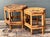 Mid-Century Modern Vintage Hexagonal Bamboo Orchid Pedestals - Set of 2 For Sale - Image 3 of 12