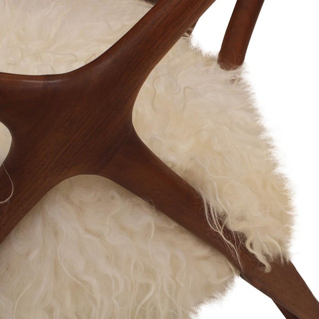 Set of Sculptural Wooden Armchairs, Italy For Sale - Image 9 of 13