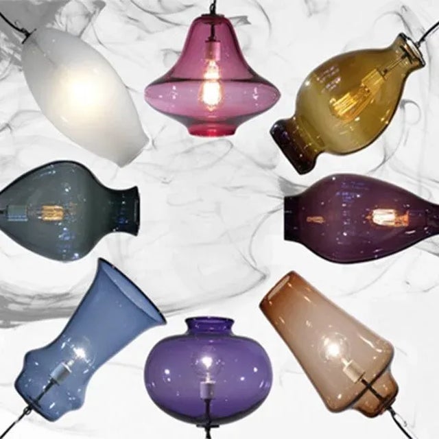 Orpheus Pendant Light from the Versuvius Collection in Blue Lilac ...