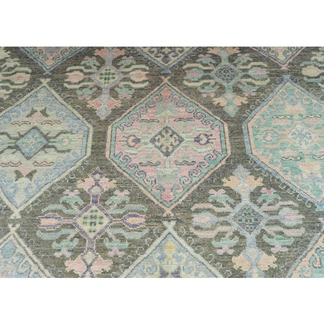 Turkish Oushak Rug 8'3" x 9'11" #21306 For Sale - Image 4 of 8