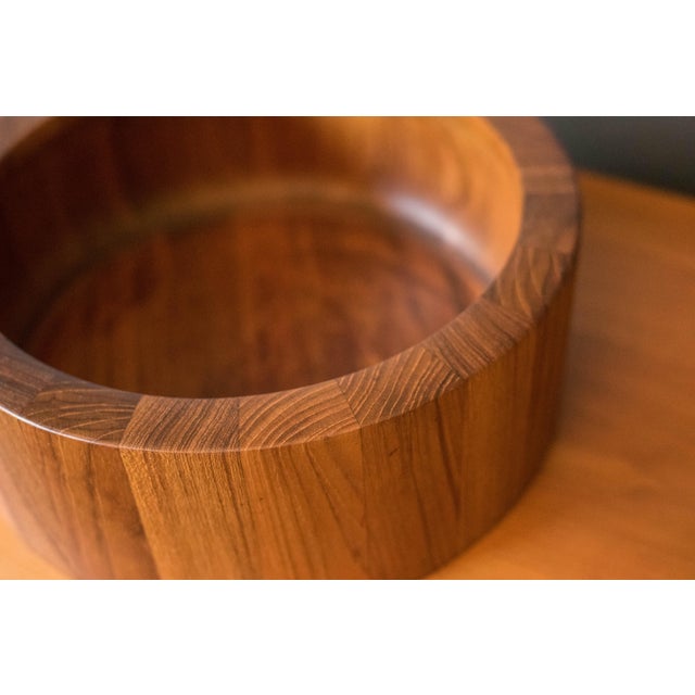Vintage Danish Teak Salad Bowl Serving Set by Jens H. Quistgaard for Dansk For Sale In Monterey, CA - Image 6 of 15