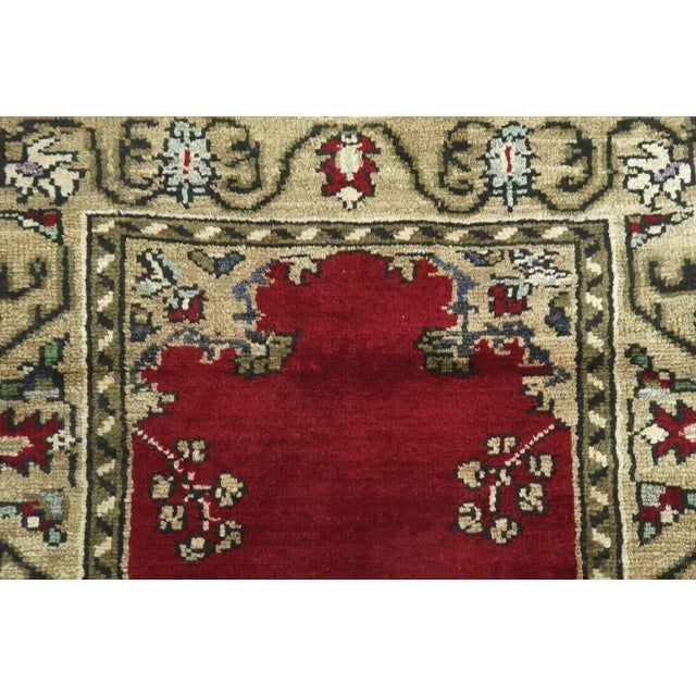 1960s Vintage Turkish Mini Rug - 27" X 55" For Sale In Raleigh - Image 6 of 10