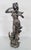Art Nouveau Antique French 20thC Young Lady Art Nouveau Bronzed Metal Sculpture Figure Woman For Sale - Image 3 of 13