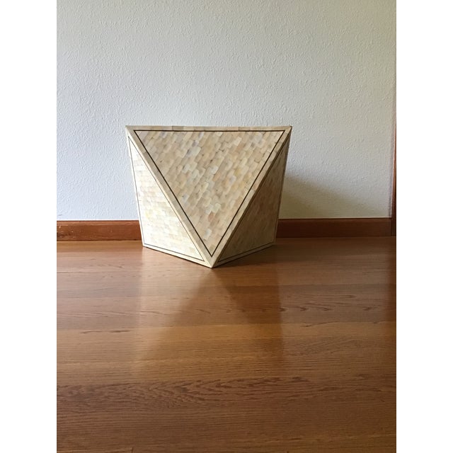 1970s Attributed to Maitland Smith Tessellated Stone End Table, Side Table, Accent Table For Sale - Image 6 of 10